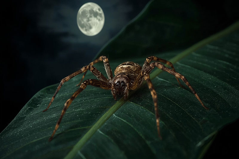 Araignée banane, un prédateur nocturne étonnant L’araignée banane, redoutée pour son venin, est l’un des prédateurs nocturnes les plus dangereux d’Amérique du Sud.