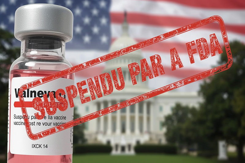 FDA et le vaccin Valneva suspendu La FDA suspend le vaccin Valneva IXCHIQ après des signalements via VAERS aux États-Unis